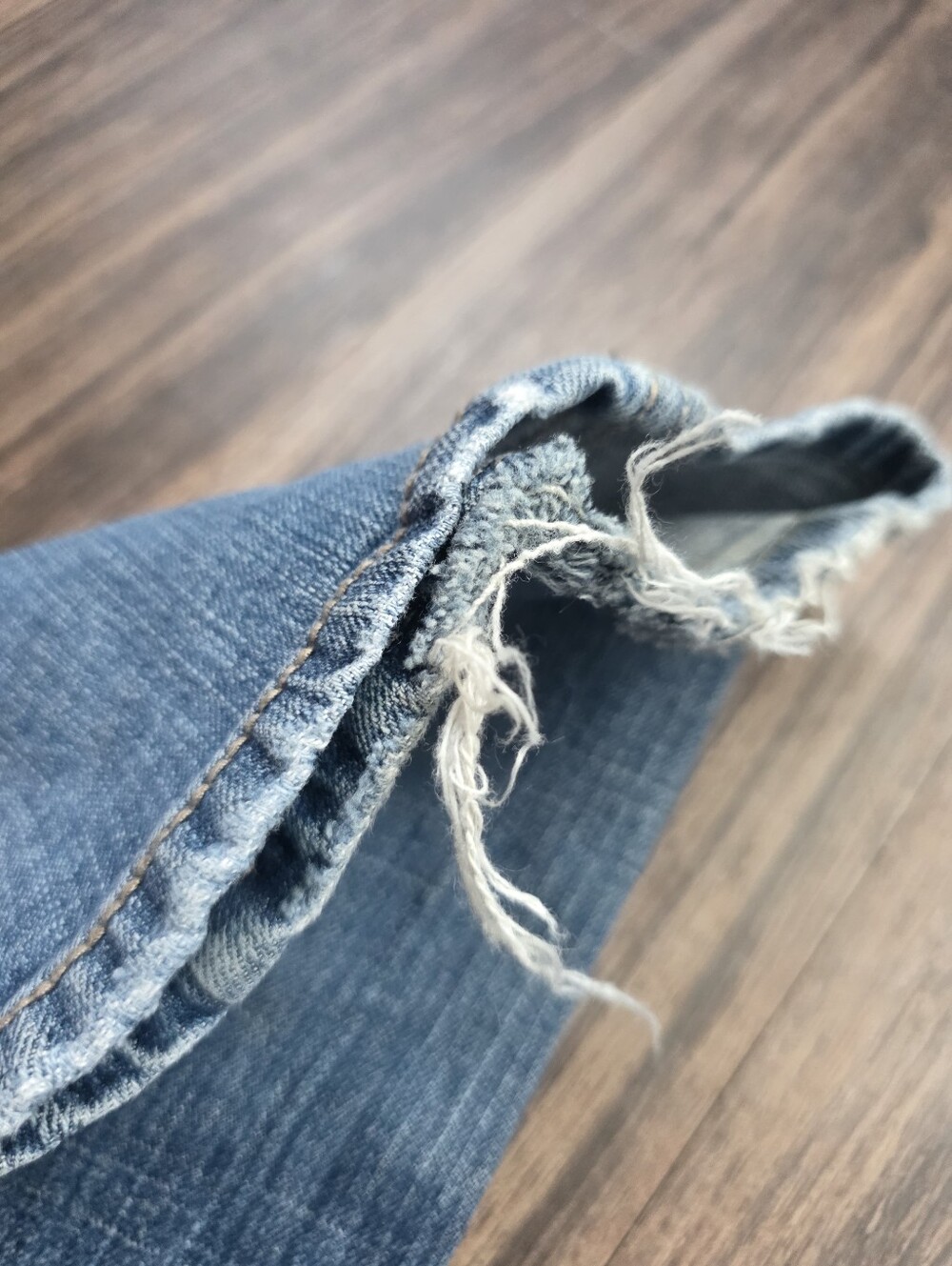 βAeropostale Vintage 2000s Medium Wash Low Rise Flared Bootcut Denim Jeans Size - Picture 5 of 7